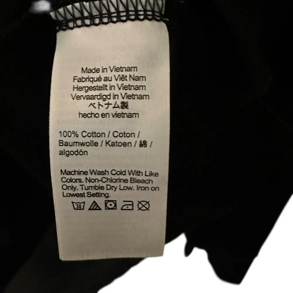 J. Crew Vintage 90's Black‎ Solid Cotton Rugby Henley Shirt Size XXL